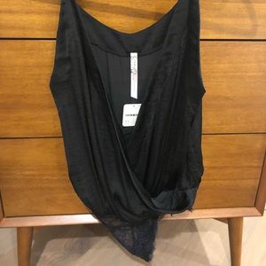 Black wrap bodysuit
